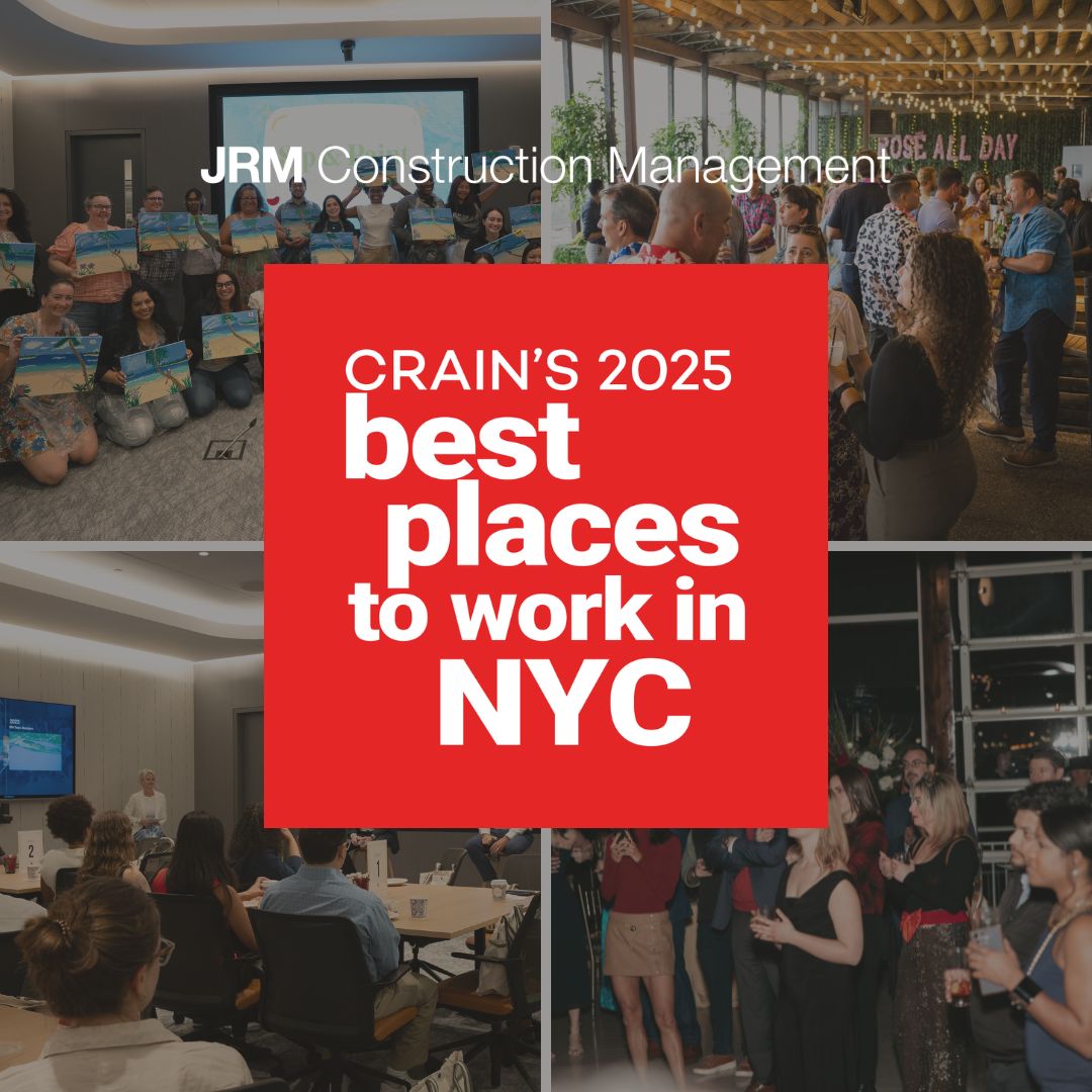 JRM Construction Management named to Crain’s Best Places to Work for 2025